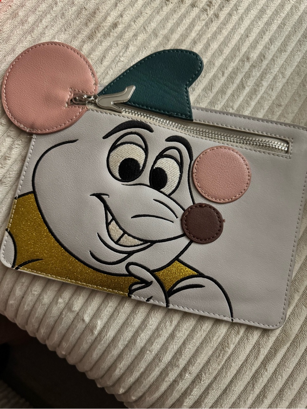 Danielle Nicole Kids Character Wristlet in White, Pink, Teal & Gold